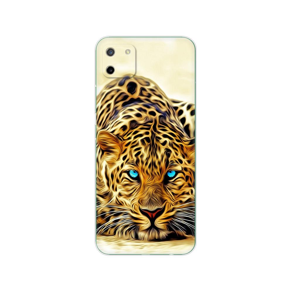 För Realme C11 2021 2020 Fodral TPU Silicon Back Cover Telefonfodral För OPPO RealmeC11 C 11 Soft Fodral RMX3231 RMX2185 stötfångare 6,5 tum