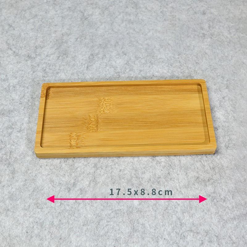 Bambus Teetablett Holz Untertasse Blumentopf Tablett Tassenunterlage Untersetzer Teller Für Küche Dekorative Platte Kreativer Untersetzer Kaffeetassenmatte