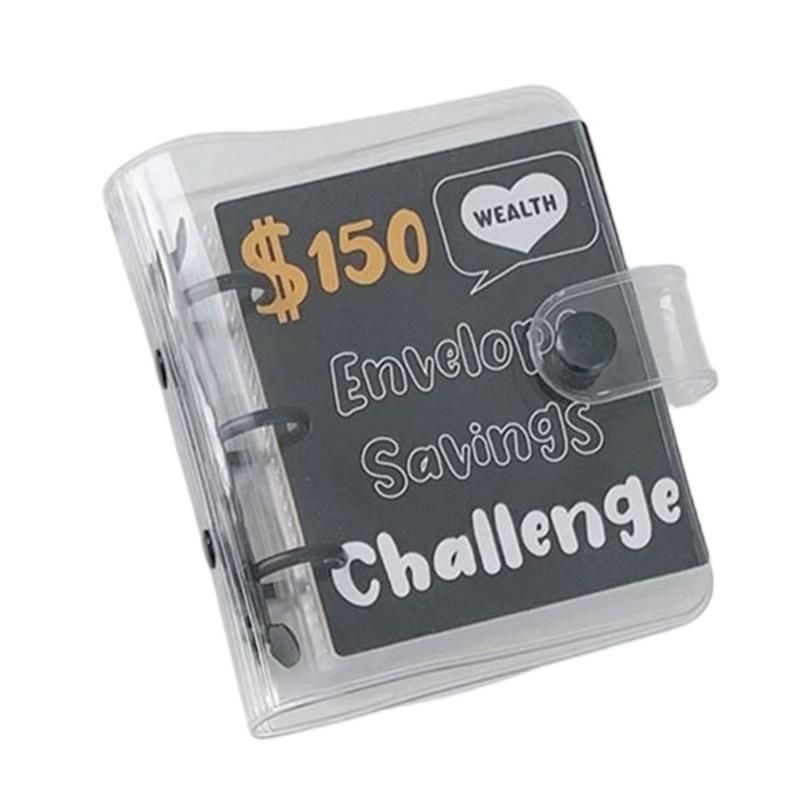 25 Pockets Money Holder Paper Money Collection Book Currency Holder Album 3 Rings PVC Binder Budget Money Saving Planner