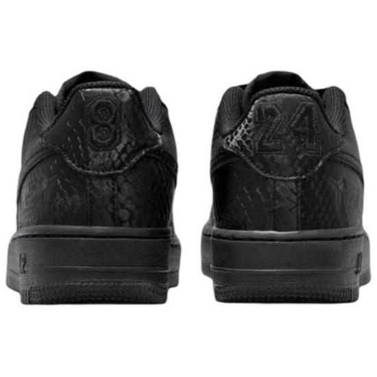 Nike Air Force 1 Low Kobe Men's Comfortable Breathable Low Top Skate Shoes Black IB0018-003