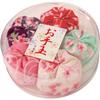 Japanese-made Otedama Round Plastic Case Cherry Blossom Pattern Set 5 Traditional Design