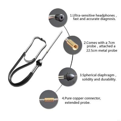 2025 New Auto Mechanics Cylinder Stethoscope Engine Diagnostic Sensitive Hearing Tool Tester for Cars Trucks Motorcycles
