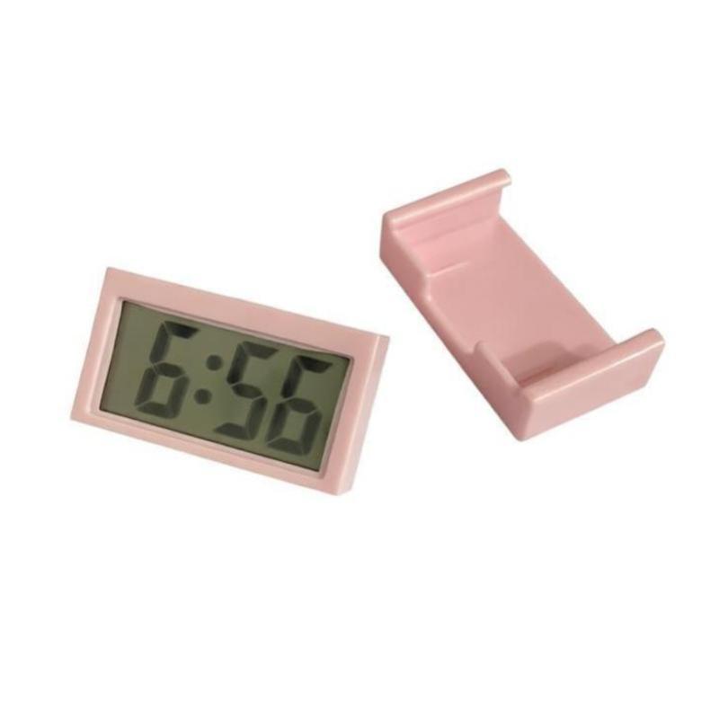 Mini Digital Klocka Stor Skärm Bil Instrumentpanel Elektronisk Klocka Självhäftande Digital Tidsfäste Bilklocka