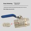 Double Internal Thread High-Pressure Ball Valve, All-Copper, Large Flow, 4/6 Points, Two-Piece.