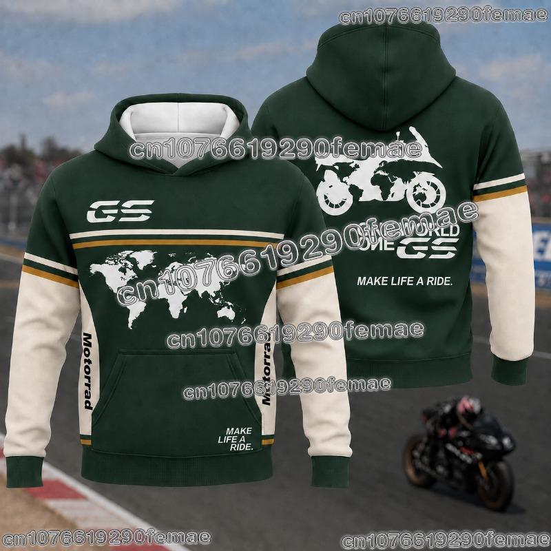 GS Adventure Motorrad Hoodie Motorcycle Enthusiast Pullover Outdoor Riding Casual Fashion Long Sleeve Sweatshirt for Riders