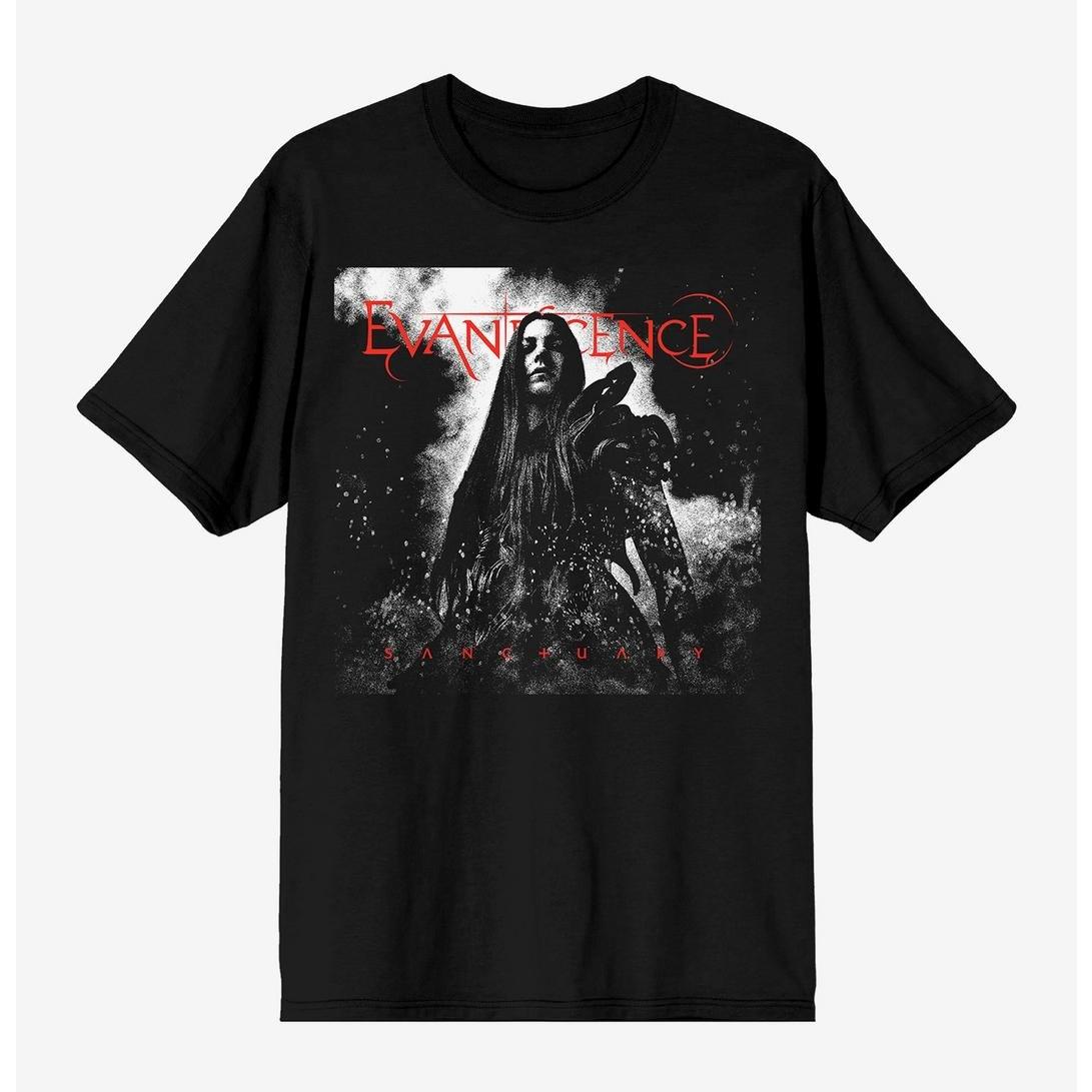 

Evanescence Sanctuary album cover graphic 100Cotton unisex shirt 2026 Summer New Unisexs Y2k rock style fashion Tshirt fan gift M