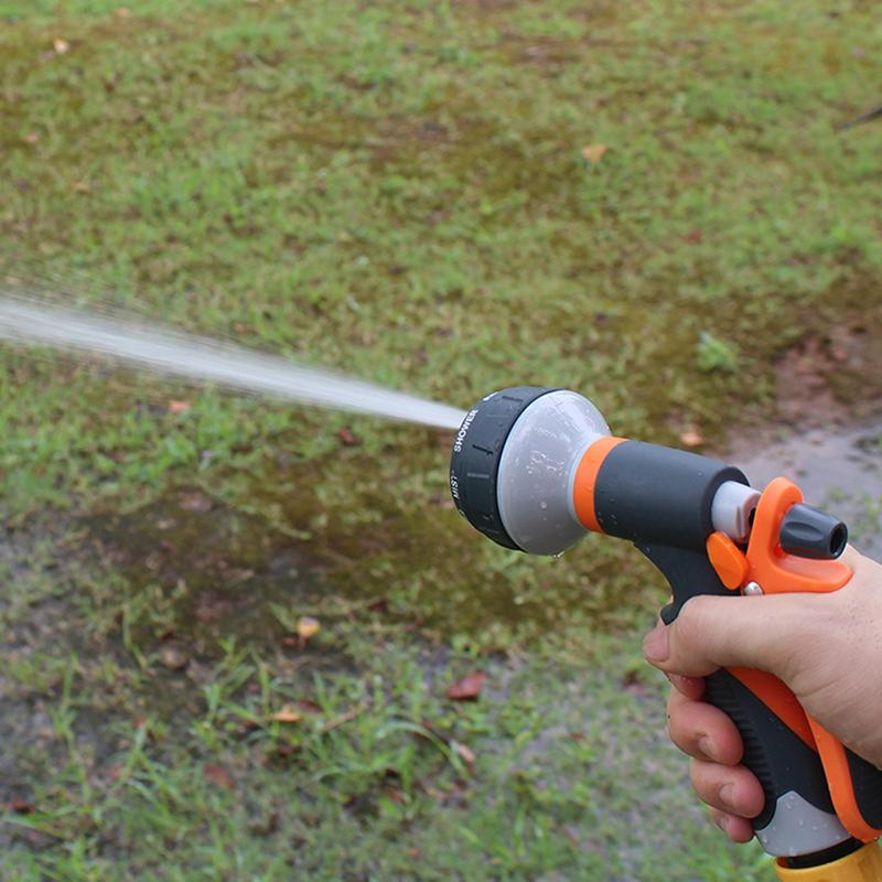 1 PC High Pressure Watering Gun 8 Modes Garden Spray Irrigation Watering Nozzle Plant Lawn Yard Watering Sprinkler Cleaning