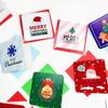 Party Supplies New Year Merry Christmas Postcard With Envelope Mini Greeting Cards Xmas Patterns