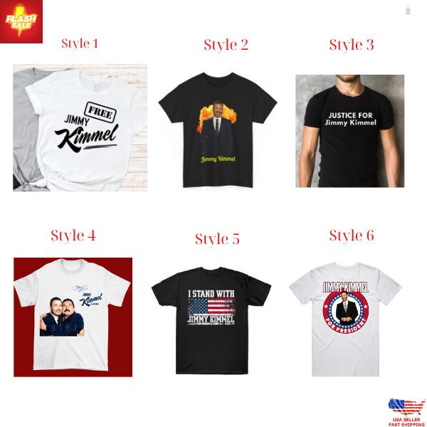 Jimmy Kimmel For President T-Shirt Talk Show Host Celebrity Fan Election Cotton Unisex T-Shirt XXL