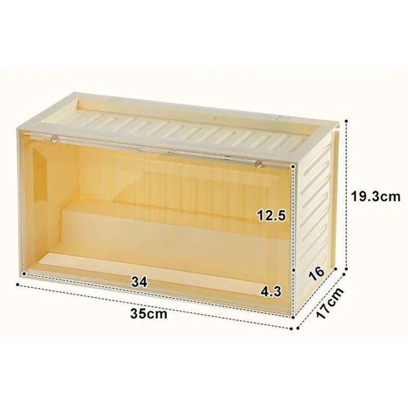 1 упаковка штабелируемый коллекционный витринный кейс со светодиодной подсветкой и датчиком движения для фигурок мини-игрушек прочный прозрачный витринный бокс