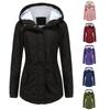Womens Warm Puffer Coat With Fleece Lining Long Hooded Cotton Jacket Loose Fit Winter Outerwear