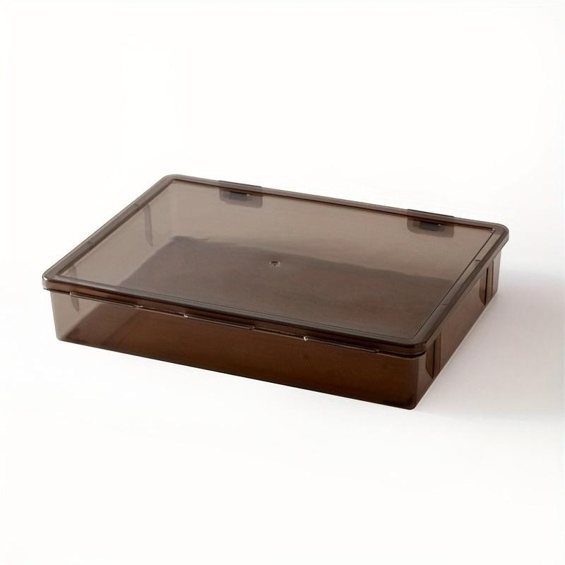 A4 Пылезащитный Органайзер для Документов Коробка для Хранения Черный Прозрачный Простой Контейнер для Файлов Сертификатов для Легкой Организации