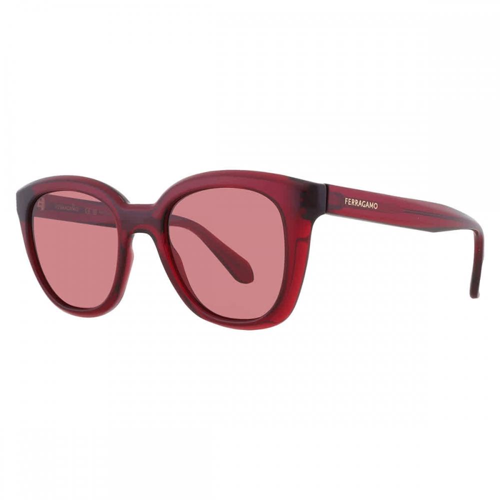 Salvatore Ferragamo Red Cat Eye Ladies Sunglasses Sf2000s 616 52 Multi
