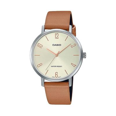 Ladies Quartz Wristwatch LTP-VT01L-5B Light Brown