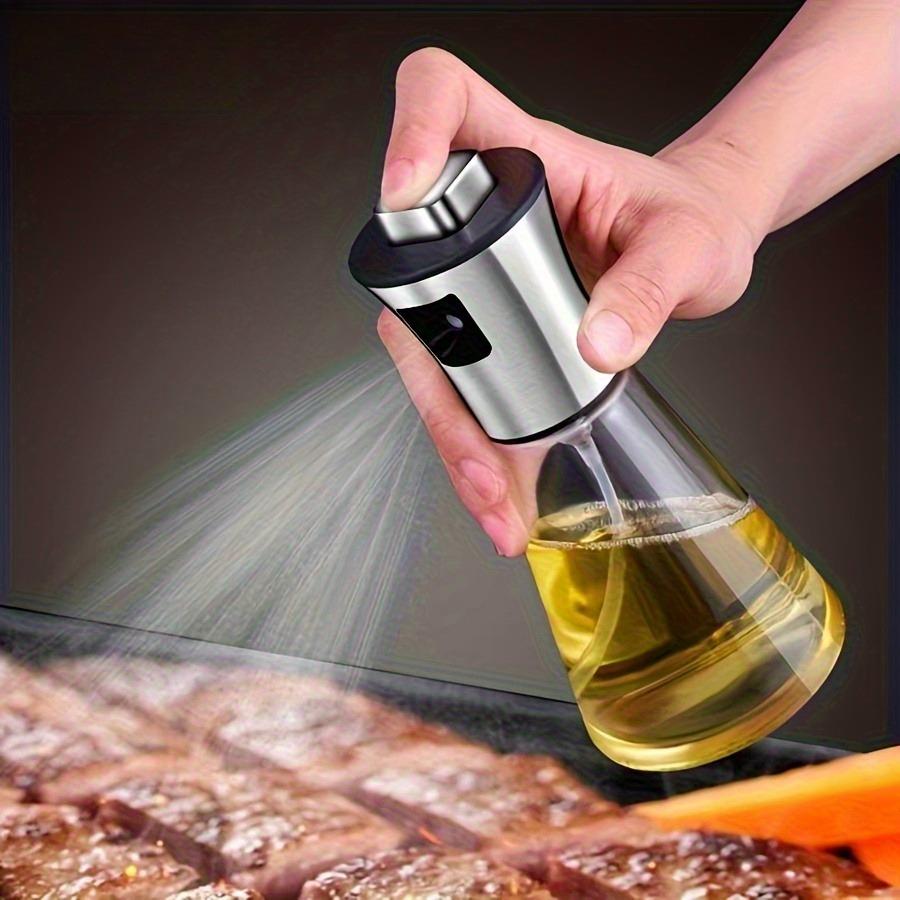 Oil Sprayer For Cooking Stainless Steel Oil Spray Bottle Pressurized Spray Glass Oil Spray Barbecue Restaurant Oil Spray Bottle