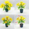 Sunflower Faux Plant With Silk Petals For Indoor Decoration And Gift Presentations