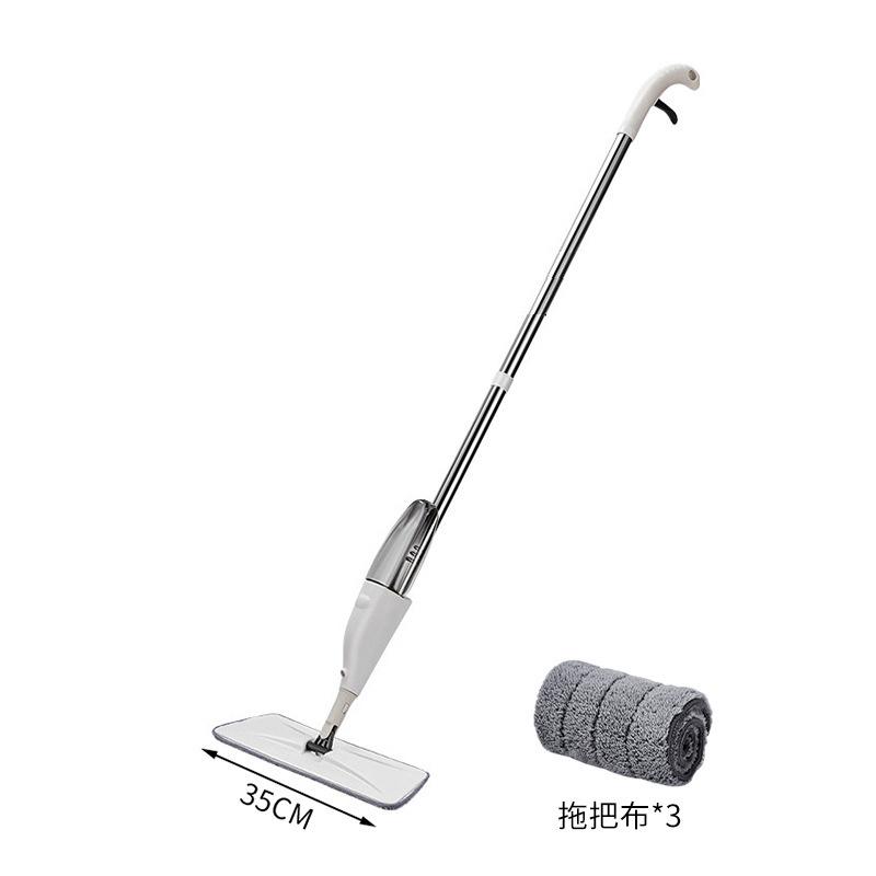 Black water spray mop spray flat floor mop dry and wet dual-purpose, no hand washing, self-adhesive thickening, rotating and dragging