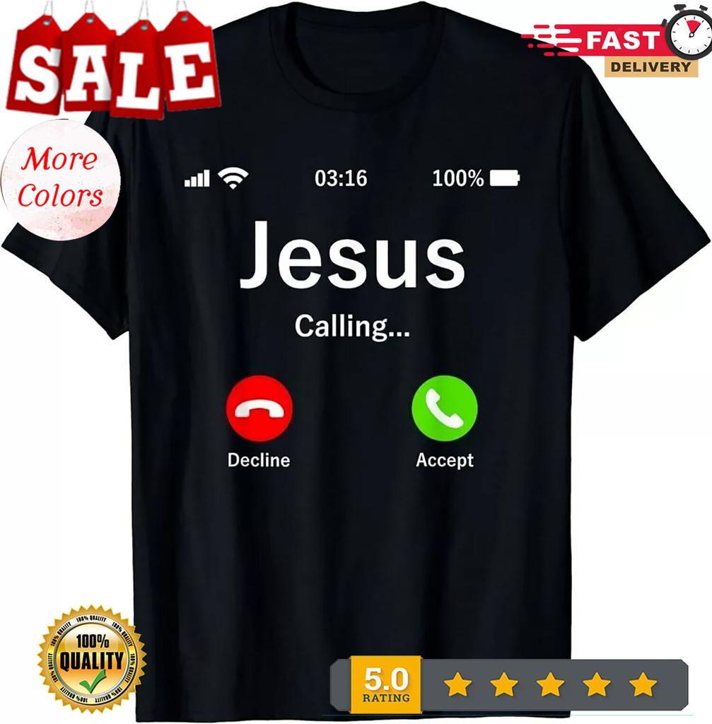 Jesus ruft - Christliches lustiges T-Shirt