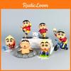 Entzückende Crayon Shin-chan Figur Outdoor-Sport Szene PVC Modell Set Für Sammler