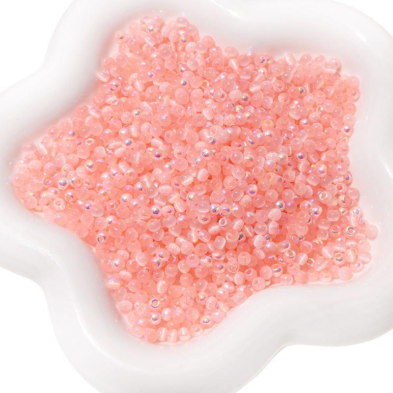 10g Aurora Cat Eye Glass Seed Beads: High-Quality DIY Beading Accessories for Handmade Bracelets