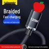 Jingyao 120W Fast Charging Cable for Apple 14/13/8/12 Pro - Durable Fabric Design