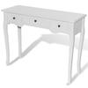 Hall Tables Dressing Console Table With Three Drawers White