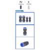 58Pcs/Box PU/PG/PE/PY/PV PP Plug Pneumatic Connectors Kit 8mm Outer Diameter of the Hose Pipe Tube Air Compressor Parts