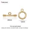 Supplies For Jewelry 14K Gold Plated Toggle OT Clasps For DIY Bracelets Necklaces Findings End Clasps Connectors Hooks Wholesale