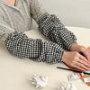 Cotton Checkered Work Sleeves  2set