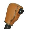 Genuine Leather Shift Knob Wrap Kit In Camel and Cafe Brown for Toyota Atrai Hijet Cargo S700V (1BK3D23)