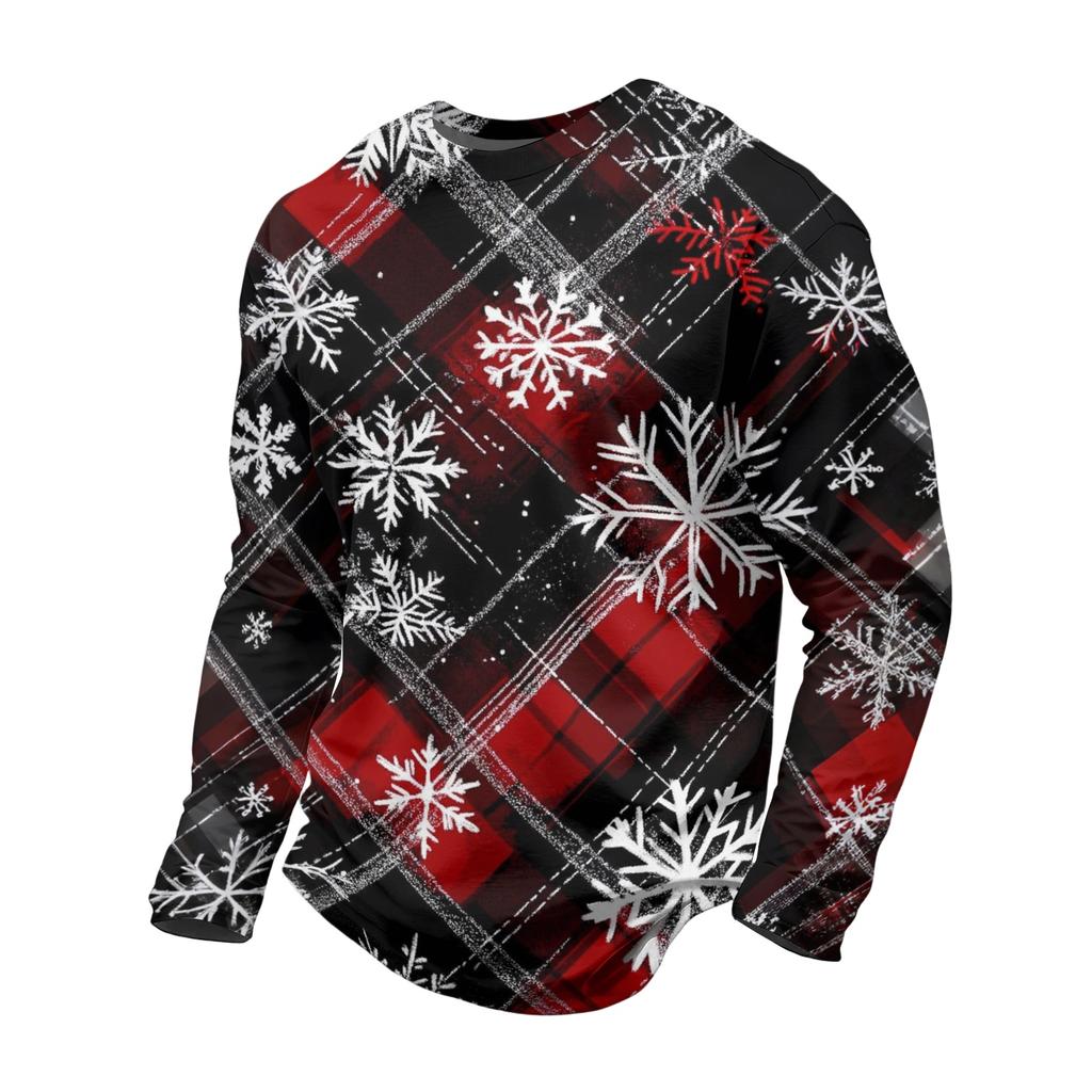 Men's Christmas Long Sleeve Neck T-Shirt