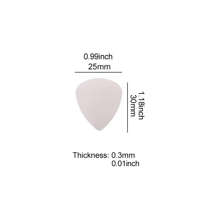 6/12pcs Guitar Picks with Box Stainless Steel Metal 0.3mm Electric Guitar Bass Picks Plectrum Guitar Parts Accessories TMZ