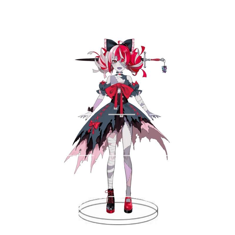 Animation Hololive anchorwoman acrylic insert card white blowing snow summer color festival animation peripheral decoration