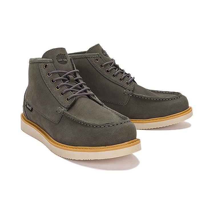 Timberland Comfortable Lightweight Short Outdoor Boots Men boots Medium-Gray A5XUY