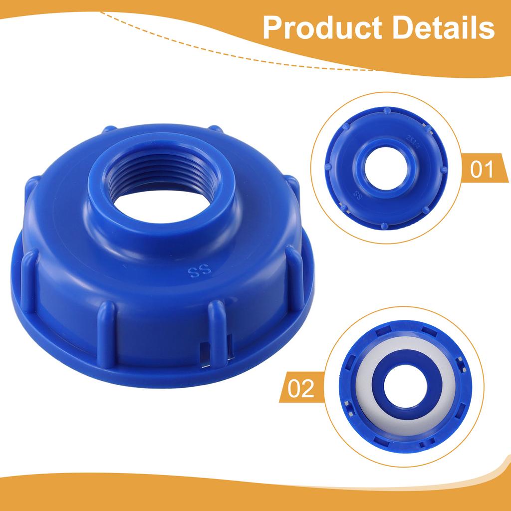Watering Equipment Tank Adapter 3/4inch Blue Container Cap S60X6(60mm) Tank Adapter IBC Plastic 1pcs High Quality