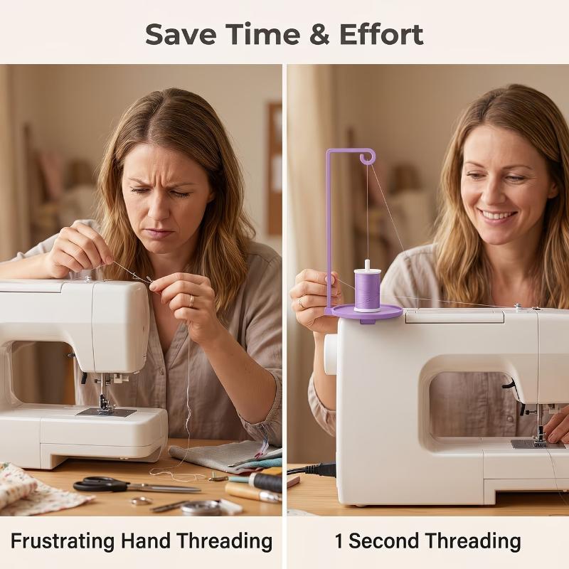 Sewing Machine Single Thread Spool Stand Holder Fixing Bracket Sewing Accessory Gifts