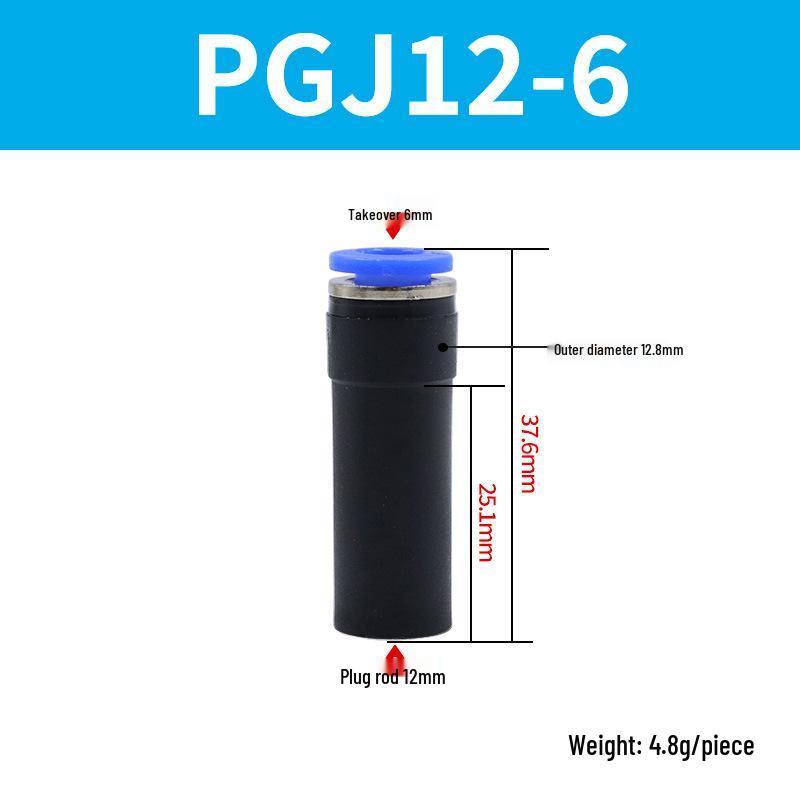Elbow Pipe Plug Reducer Bush PGJ6-4 8-6 12-6 16-10 Blue-Black-White Male-Female