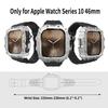 Luxury Case Strap for Apple Watch Series 10 46mm Modification Kit Cover for Iwatch 10 46 46MM Sports Silicone Zinc Frame Men Set