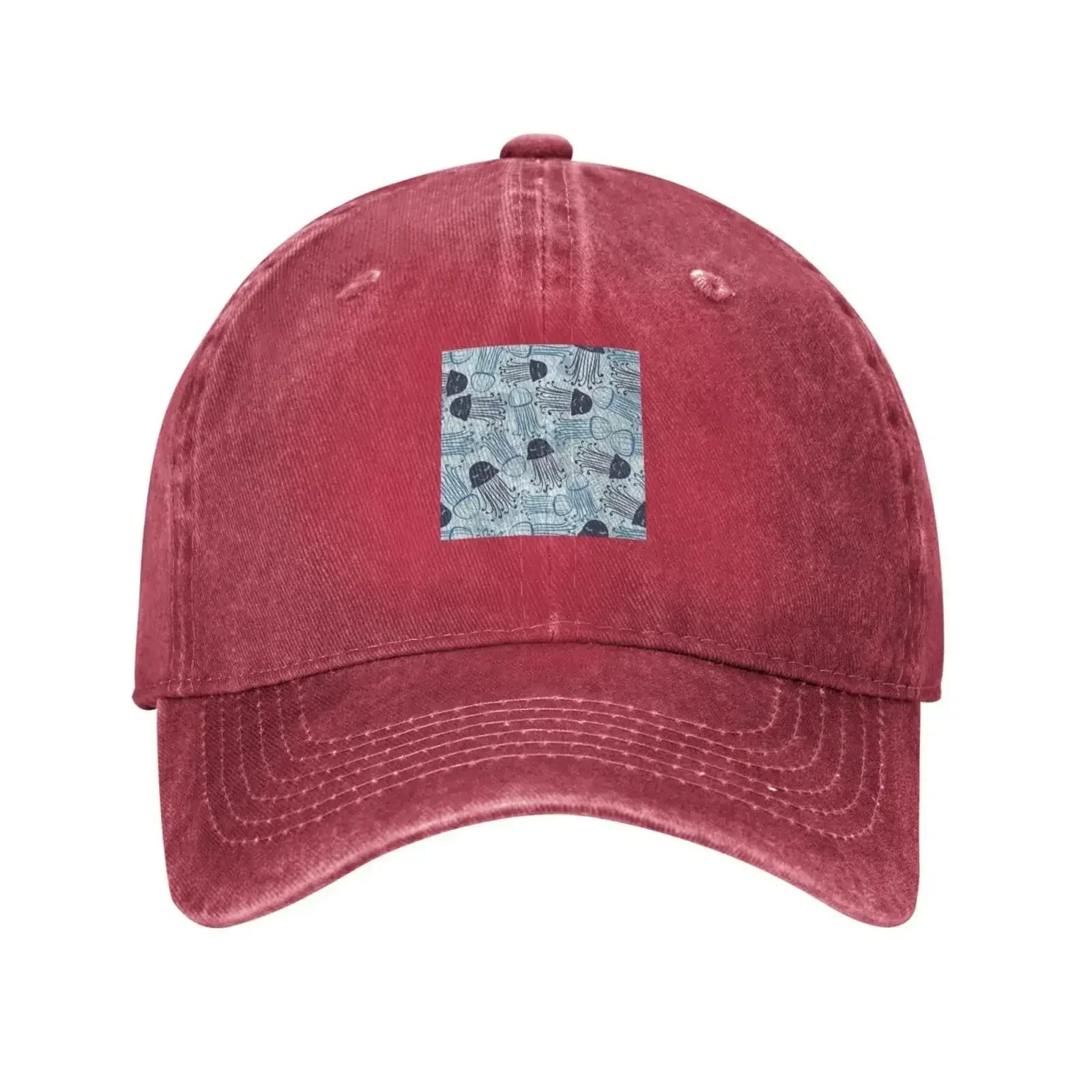 

Jellyfish Seamless Pattern Baseball Cap for Unisex WoUnisex Vintage Trucker Hat Hats Dad Caps One Size