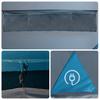 3 Person Tunnel Tent Blue Waterproof