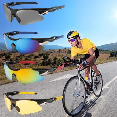 Cyklistické brýle Sluneční brýle pro muže a ženy Sportovní jezdecké čočky Venkovní sluneční brýle na kolo Větruodolné brýle s nočním viděním Sportovní brýle