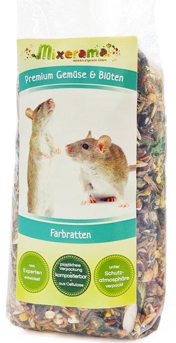 Mixerama | Premium Gemüse & Blüten | Futter für Ratten 500G - Futter für Ratten 500G