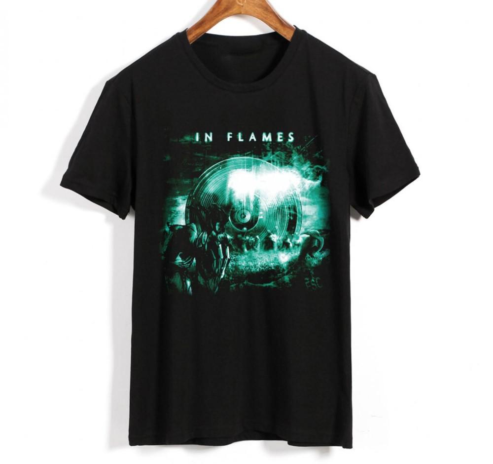 

In Flames Soundtrack to Your Escape Black Men All Size Men T-Shirt Tops Tee XL