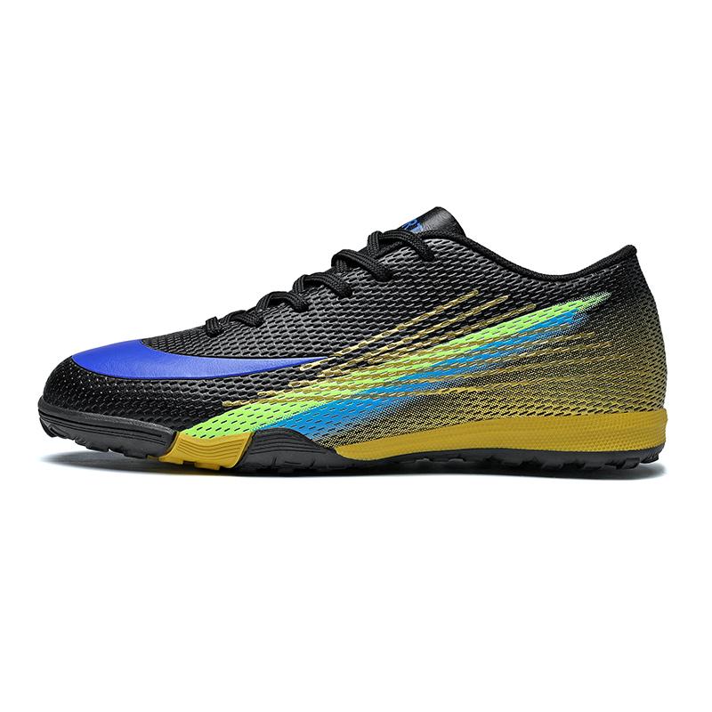 Chaussures de Football Homme Professionnelles Match de Société Futsal Crampons Longs Chaussures de Stade Ajustées Haute Qualité Adhérence Antidérapante Chaussures de Football