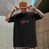 Men T-Shirt Oversized Loose Fashion Spiral Painting Print T-Shirt Student Youth Simple Casual Tops Summer Lovers'clothes