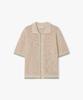 LIBERCLASSY [26Ss] Lmm51703 Beige Boucle Mesh Half Cardigan