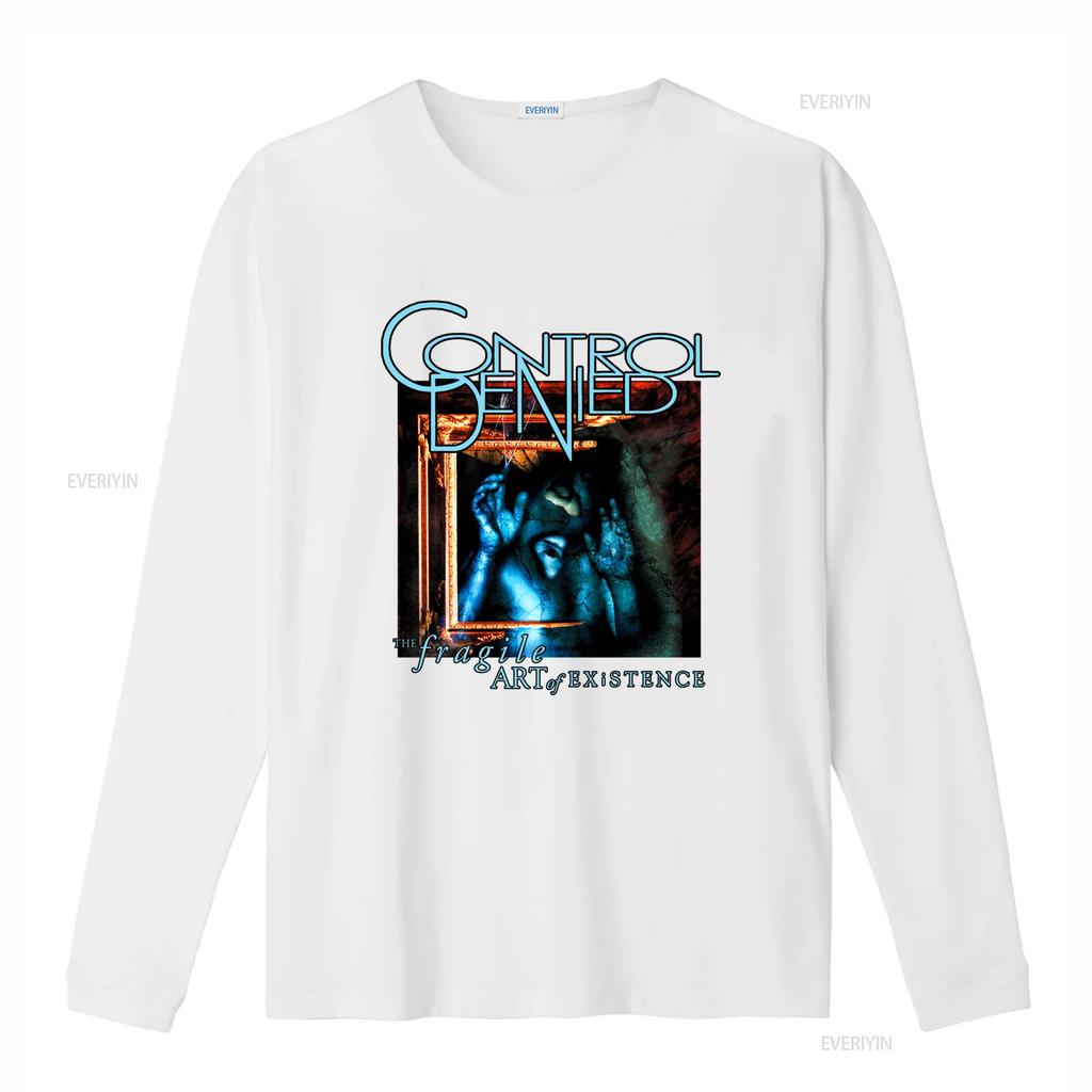 CONTROL DENIED The Fragile Art of Existence T Shirt for Rock Band Fans Vintage Washed Unisex Homme Breathable Casual Soft
