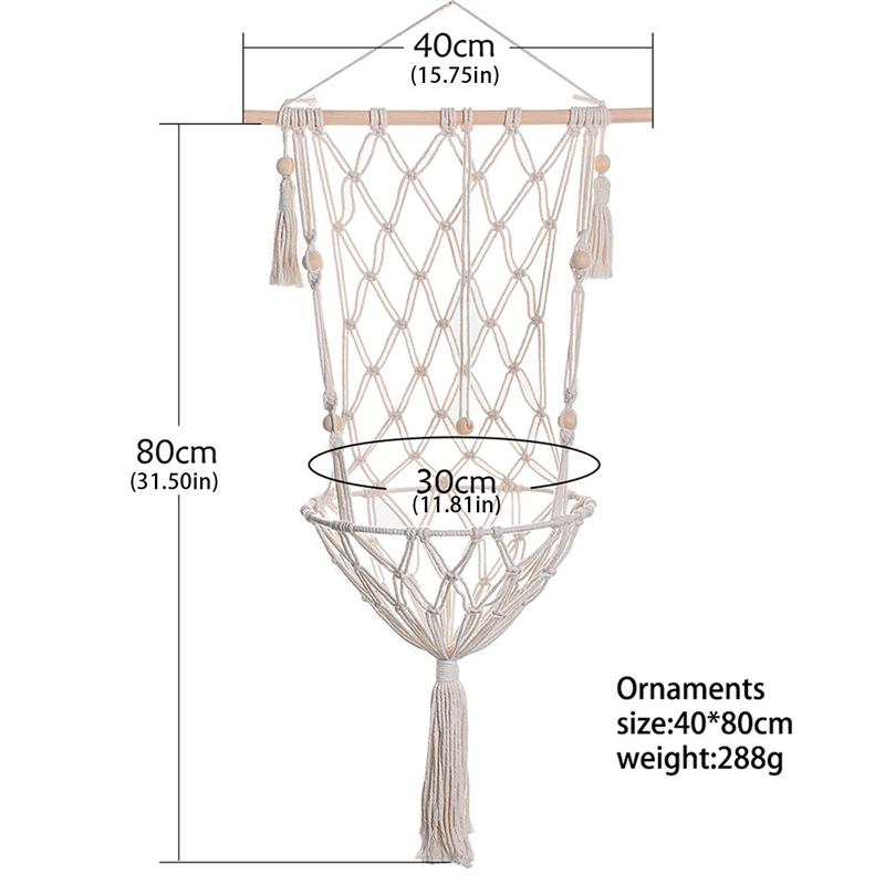 Large Macrame Cat Hammock,Macrame Hanging Swing Cat Dog Bed Basket Home Pet Cat Accessories Dog Cat's House Puppy Bed Gift