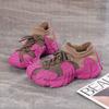 Spring new ins flying woven shoes student sports shoes fitness running casual shoes heightening shoes