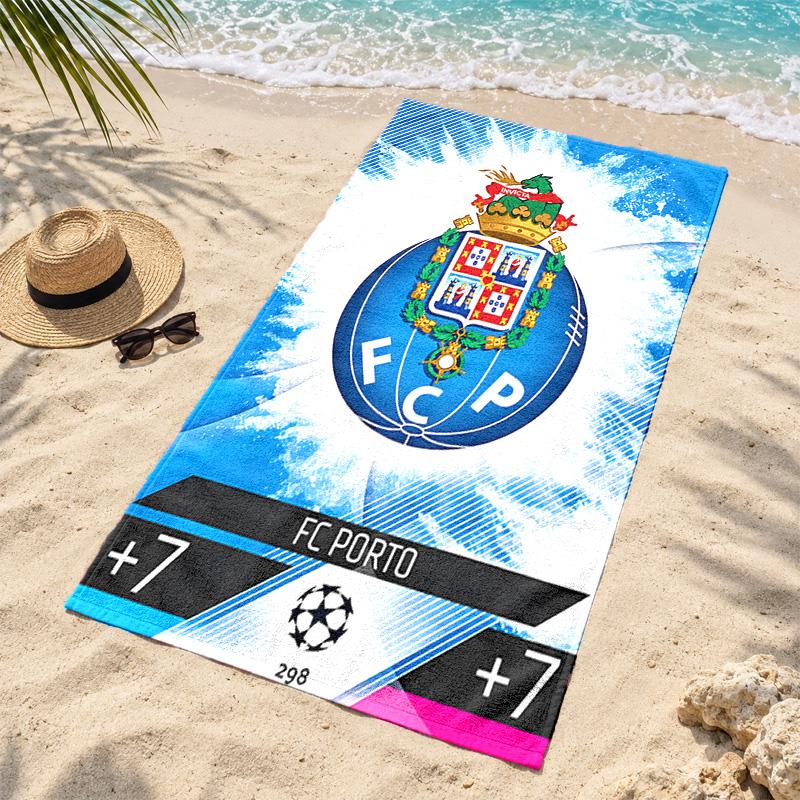 FC Porto Microfiber Beach Towel Quick Dry Sand Free Lightweight Beach Towels for Travel Swimming Camping